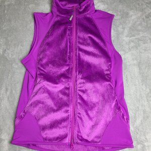 Peter Millar Warmth Women's Size‎ Small Performance Purple Fleece Vest MSRP 139